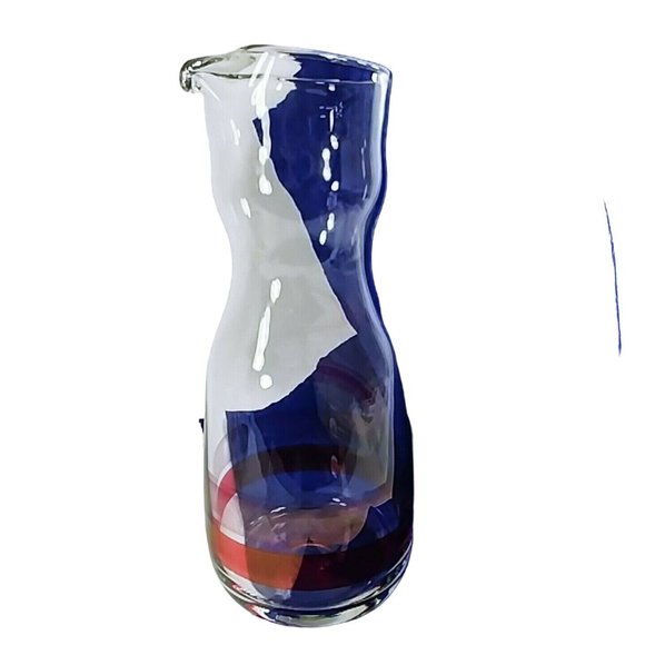 Decanter Pitcher Glass Carafe Wine Juice 11" Tall - Picture 7 of 8